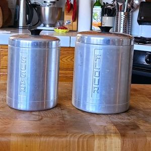 Antique sugar and flour canister